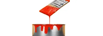 Orange paint detail representing exterior painting services